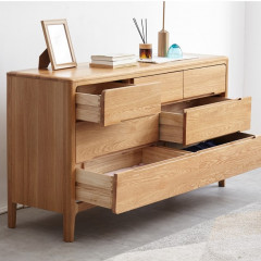 Seattle Natural Solid Oak 3+4 Chest of Drawers