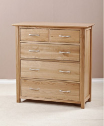 Cambridge Solid Oak 2+3 Drawers