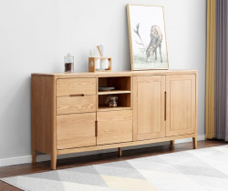 Seattle Natural Solid Oak Large Sideboard