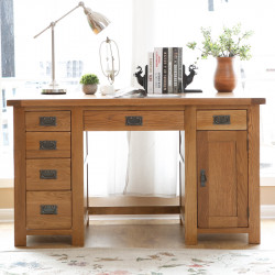 Original Country Oak Study Desk