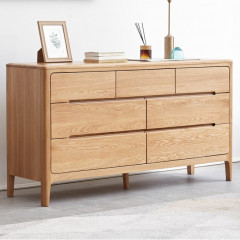 Seattle Natural Solid Oak 3+4 Chest of Drawers