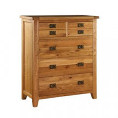 Original Country Oak 4 + 3 Chest of Drawers