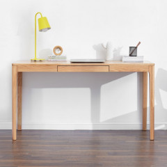 Seattle Natural Solid Oak Writing Desk