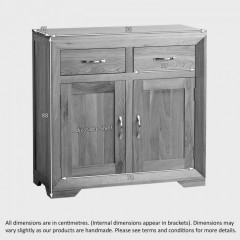 Chamfer Natural Solid Oak Small Sideboard